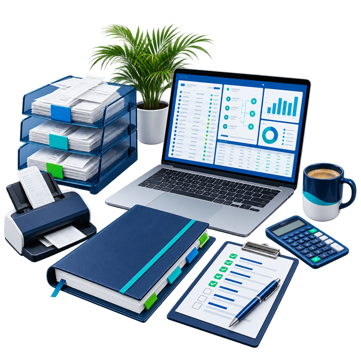 Florida bookkeeping workflow with transaction capture, reconciliations and monthly close reporting